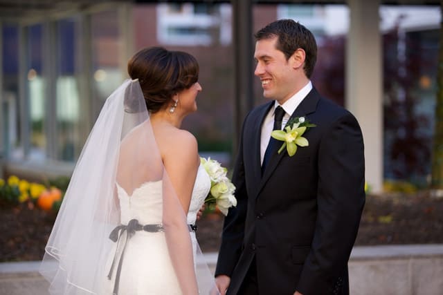 Real Wedding Cambridge MA Modern Floral Ideas WeddingVibe com