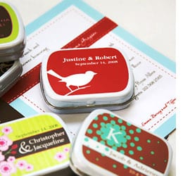 Personalized Wedding Mint Tins