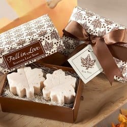 Fall Wedding Favors Leaf Soap