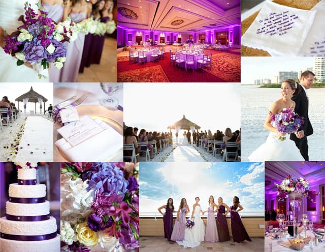 Purple Beach Wedding - WeddingVibe.com