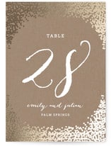 Wedding Ceremony Customizable Table Card