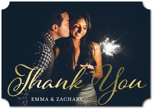 Personalized thank you card