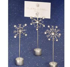 winter place card holder