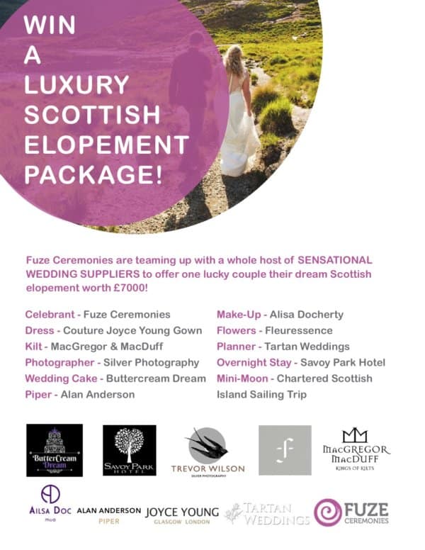 Win a luxury Scottish elopement package.