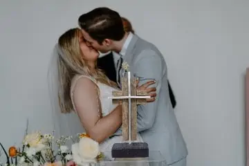 Wedding Sweepstakes and Contests - Reclaimed Barnwood with Aluminum & Black Stone Unity Cross Giveaway