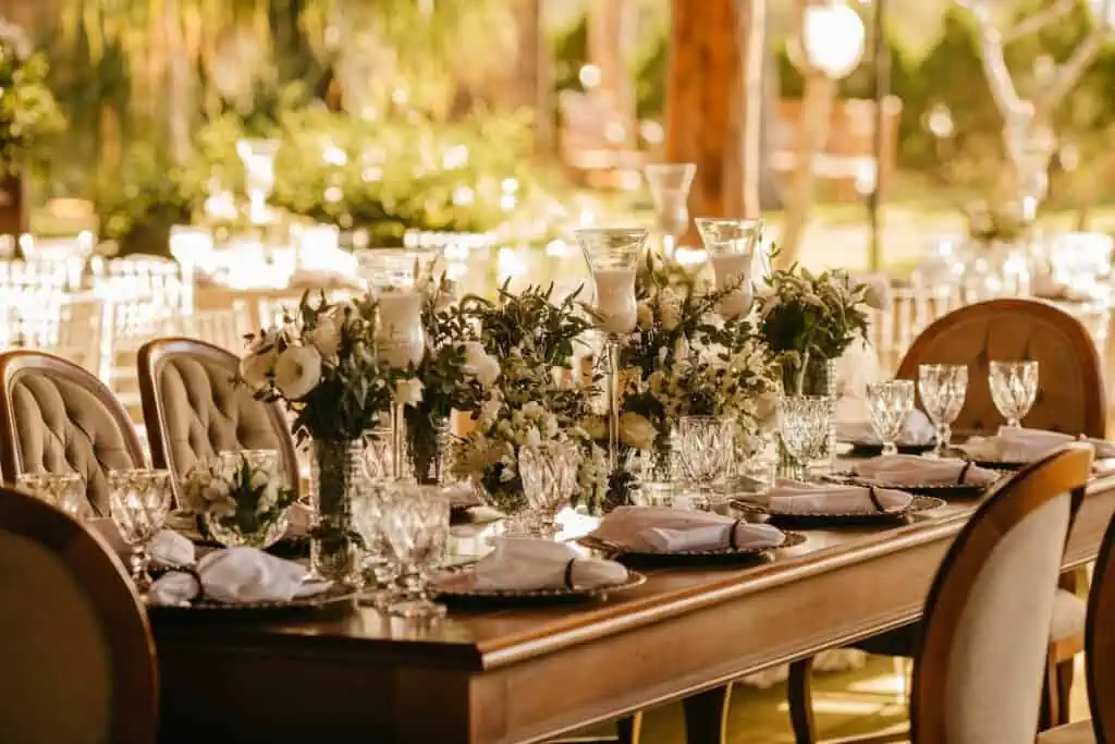 Wedding Reception Set-up: Sit-down or Buffet Style Dinner, wedding reception tables, modern wedding